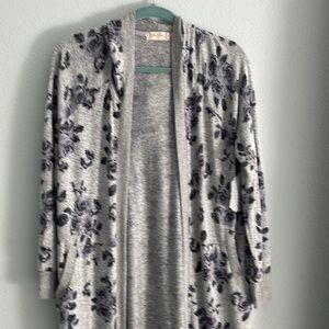 Altar’d State Grey Rose Cardigan Brand New Size Medium